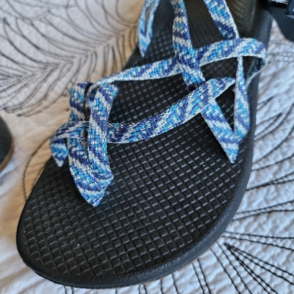 EUC Chaco Z Cloud X2 Pivot Navy Blue Comfy Strappy Sport Sandals 8 - Picture 7 of 15